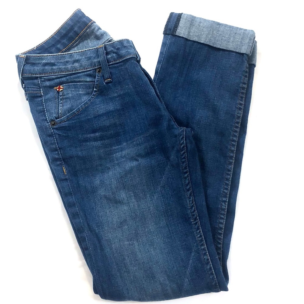 HUDSON BACARA Crop Straight Cuffed Jeans SZ 24 - Picture 2 of 12